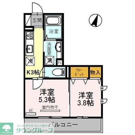 グレイスハウスIIの物件間取画像